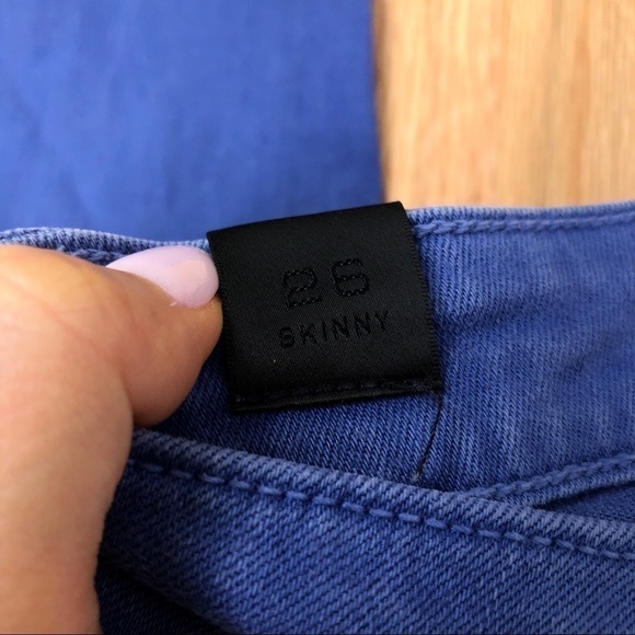 Vince skinny ankle periwinkle blue jeans - Picture 7 of 9